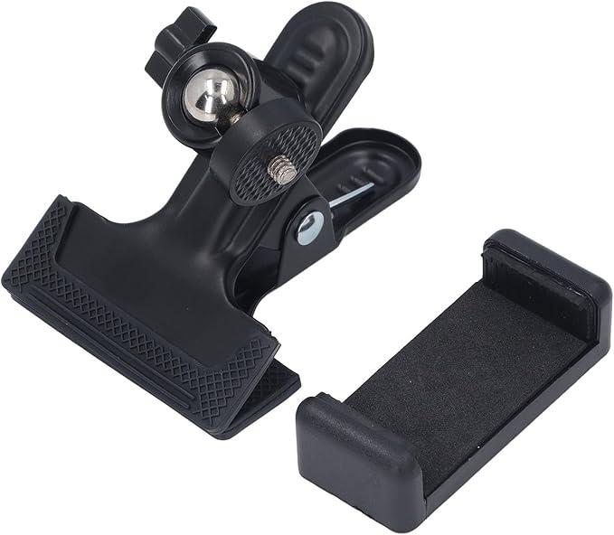 SUNGOOYUE Guitar Head Phone Holder, Flexible 360 Degree Rotating Clamp Mount for 5.5-7.5cm Phones