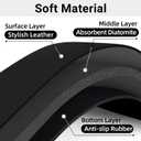 LOPNUR Faucet Mat for Kitchen Sink Cuttable, 24 Inch Long Sink Splash Guard Behind Faucet, Super Absorbent Diatomite Sink Protector Mat, Bathroom Water Splash Guard Fast Dry, Easy to Cut, Black