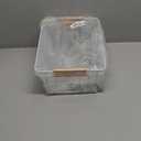 Metal White Wire Basket,Food Storage Organizer with Wooden Handles, pantry organizers and storage for Organizing Kitchen Cabinets potato onion, 2 Packs