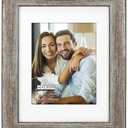 Malden International Designs matted Frame, 14.5” (W) x 17.5” (H) x 0.59” (D), Silver and Bronze