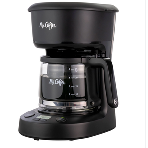 Mr. Coffee 5-Cup Programmable Coffee Maker, 25 oz. Mini Brew, Black