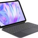 Logitech Combo Touch iPad Pro 11-inch (M4 & M5)(2024 & 2025) Keyboard Case - Detachable Backlit Keyboard with Kickstand, Comfortable Typing, USB Connectivity, Multi-use Mode - Midnight Black