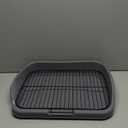 Dog Potty Tray, Indoor Mesh Dog Litter Box, Toilet Pee Pad Holder Puppy Training Tray, Removable Stable Structure Pet Training Pads