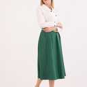 Women's Knit Slip On Walking Shoes - Comfort Ballet Flats with Rubber Sole & Arch Support (White)