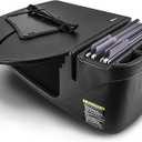 AutoExec Roadmaster Car Desk for Your Vehicle Workstation and Mobile Office, Birch, with Phone Mount, Suction Phone Mount, Style: Desk only, 
Desk Dimensions: 25.25" L x 21.25" W x 11" H, 15 pounds; Fits most cars, smaller SUV’s, and Mini-Vans