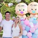 2 Pcs Gender Reveal Balloons Set (Boy & Girl) - 17.7" x 26.8" Foil Balloon for Gender Reveal Party Decorations,Baby Showers, and Photography, Pregnancy Announcement