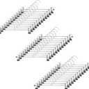 GoodtoU Pants Hangers with Clips - Metal Hanger with Adjustable Clips 36 Pack for Pant Jeans Skirt Boots, Heavy Duty Non-Slip