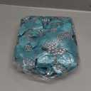 WILLBOND 36 Pieces Christmas Poinsettia Glitter Faux Flowers Christmas Artificial Flowers Tree Ornaments Topper Xmas Decorations(Blue-Green)