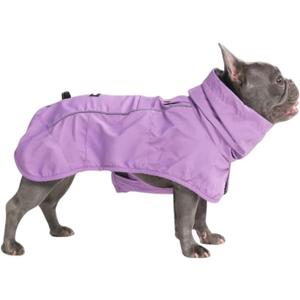Spark Paws Dog Raincoat, Waterproof Windproof Rain Jacket, for Small Medium Large Extra Large Dogs, Reflective Breathable Full-Body Coverage Dry Suit - Purple - XL