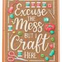 Easy Assembly Cross Stitch Frame - Tool Free Embroidery Frame (18" x 11.1") Needlework Supplies for Embroidery - Scroll Frames for Cross Stitching - Professional Grade Wood Needlepoint Frame