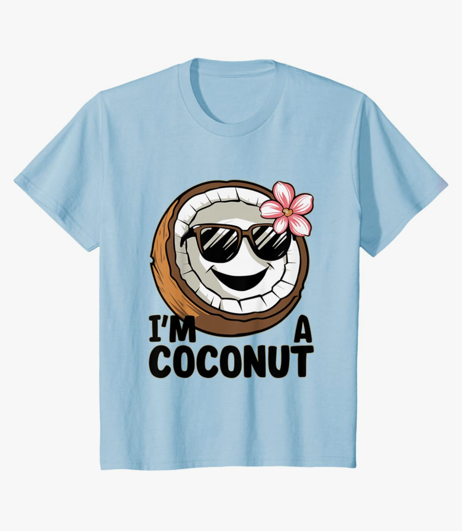 Coconut Costume I'm A Coconut T-Shirt Youth Large