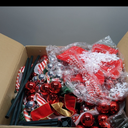 Uspring 6 FT Pop Up Christmas Tree with Lights, Artificial Collapsible Christmas Tree with Remote Control & 200 Colorful LED Lights, Pre Decorated Surround Ribbon, Ball Ornaments, Holiday Party Decor