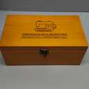 Handheld Sewing Machine with Exquisite Wooden Storage Box & 142-Piece Sewing Kit - Electric Switch, Dual Power Supply, Assorted Needles, Threads, Heavy Duty Scissors - Meets All Household Sewing Needs