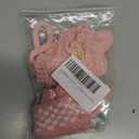 17cm Doll Clothes(No Doll),Crochet 3-Piece Set Hat Clothes Backpack,Stylish Dolls Clothes Accessories,Cute Doll Clothes Suit (Pink)