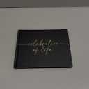 Lamare Funeral Guest Book for Memorial Service  Elegant Celebration of Life Guest Book and in Loving Memory Guest Book - Condolences Book for Funeral (Black)