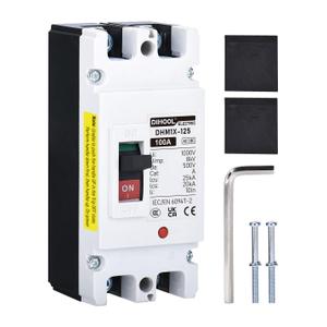 DIHOOL DC Main 100 Amp Circuit Breaker, Battery Disconnect Switch for Boat Trolling Motor Marine ATV Trailer