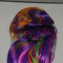 OYSRONG 27.56'' Long Women Rainbow Wavy Cosplay Heat Resistant Wig
