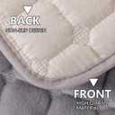 Velvet Couch Cover, Sectional Couch Covers for Sofa, Funny Fuzzy Sofa Covers Pet Friendly, Non-Slip Couch Protector for Dogs & Kids(1PC, Light Grey, 35.4"83", 3 Seaters)