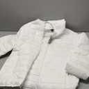 TACVASEN Men's Lightweight Puffer Jacket with Hood Water Resistant Windproof Insulated Jacket Quilted Lined Winter Coats (Large, White)