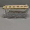 18 Egg Dispenser for Refrigerator  Durable Organizer with Wooden Lid, Space-Saving Egg Storage Bin for Freshness, Kitchen Organization, Easy Access & Stylish Design