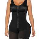 SHAPERX Women's Fajas Colombianas Tummy Control Shapewear Postpartum Full Body Shaper Butt Lifter Bodysuit, SZ7302-Black-Medium