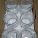 6-Pack 24 OZ Vintage Glass Jar with Lid, Airtight Food Storage Canisters with Bamboo for Kitchen Counter Pantry, Ideal for Coffee, Candy, Tea, Oats, Sugar, Cookies Decorative Jars