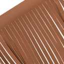 uxcell 1 Yard 12 Inch PU Faux Leather Fringe Trim Double Side Leather Sewing Tassel Fringe for DIY Sewing Dress Crafts Skirt Decoration, Brown
