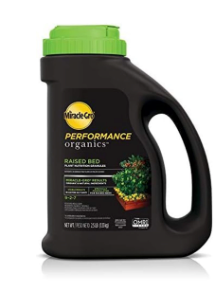 Miracle-Gro Performance Organics Raised Bed Plant Nutrition Granules - Plant Food with Natural & Organic Ingredients, for Vegetables, Fruits, Herbs and Flowers in Raised Beds, 2.5 lbs. (Pack of 1)