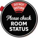 Office Door Sign Decor 6 in 1 Rotating, In A Meeting/Do Not Disturb/Please Knock/Work From Home/Back Soon/Out Of Office Supplies Sign For Door, Available And Away Wheel Spinner (Tape & Magnetic)