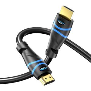 BlueRigger 8K HDMI Cable (6FT, 8K 60Hz HDR, 4K 120Hz, High Speed 48Gbps with Ethernet, eARC, 3D, HDCP 2.3) - Compatible with PS5, Xbox, Roku, Apple TV, Switch, PC