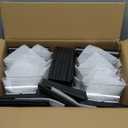 HUYIENO Solar Post Cap Lights Outdoor LED Lighting Deck Fence Light Two Modes Warm White/7 RGB Color Changing Suitable for 4x4 5x5 Wooden Posts (Black, 8pk), HY1238