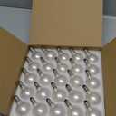 G40 Led Frosted White Replacement Light Bulbs, E12 Led Candelabra Globe Light Bulbs, 1.5 Inch Frosted String Lights Bulbs for Indoor Outdoor, 0.6 Watt E12/C7 Base Chandelier Light Bulbs-25 Pack