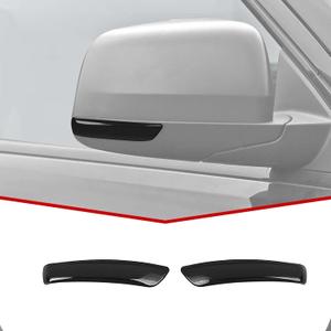 JeCar Side Mirror Turn Signal Light Trim Covers Smoked Blinker Indicator Covers Fit for Jeep Grand Cherokee 2011-2020, Black