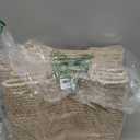 OIAHOMY 4 Pack Storage Baskets for Organizing, Cube Storage Bins for Shelves, Rectangle Storage Baskets With Handles, Woven Baskets for Storage, 12.7''Lx9''Wx7.8''H, Brown