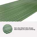 Sturdy Metal Garden Plant Stakes 4 Ft Plastic Coated Steel Plant Sticks,Pack of 25