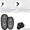 Remote Shutter Release for Canon EOS R, RP, 850D, T7, 5D Mark IV, Fujifilm XT-3, X-T30 II - Wireless Camera Remote Control - Replaces Canon RS-80N3, RS-60E3, Fuji RR-100, Olympus RM-CB2