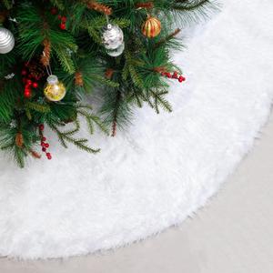 Christmas Tree Skirt, 31 Inch Faux Fur Plush Xmas Tree Skirt Christmas Decorations Tree Base Mat, Holiday Tree Ornaments for Christmas Home Decorations, Xmas Party Holiday Decorations, Snow White Christmas Tree Skirt, 31 Inch Faux Fur Plush Xmas Tree Skirt Christmas Decorations Tree Base Mat, Holiday Tree Ornaments for Christmas Home Decorations, Xmas Party Holiday Decorations, Snow White
