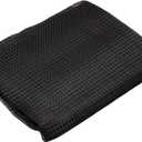 PATIKIL 47.2" x 78.7" Air Conditioner Air Filter Material, Plastic Dustproof Filtering Mesh Screen Replacement for Air Conditioning, Black