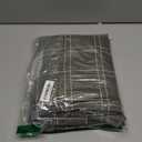 RYB HOME Olive Green Curtains 96 Inches Long, Linen Blend Soft Light Filtering Gingham Curtains Farmhouse Bedroom Curtains Window Drapes, Rod Pocket Back Tab, Each 52W x 96L, Set 2 Panels