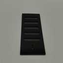 RazAir Foundation Vent with Damper and Screen - 16"x 6.5" Weatherproof and Paintable ABS  Easy to Install Moisture Mold Reducing for Crawl Space, Outdoor, Garage, and Home Improvement