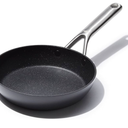 OXO Professional 8" Frying Pan Skillet, Hard Anodized Ceramic Nonstick Cookware PFAS-Free, Induction Suitable, Stainless Steel Handle, Diamond Reinforced Coating, Dishwasher Safe, Oven Safe, Black