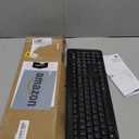 Amazon Basics Modern Wireless Keyboard with Numeric Keypad, Easy Setup, Plug-and-Play, Compact US Layout (QWERTY), 2.4GHz, Black