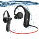 Waterproof Earbuds for Swimming, Swimming Headphones with mp3 Playback, IPX8 Waterproof, 16Hrs Battery, in-Ear Stereo Bass Wireless Sports Headphones for Swimming