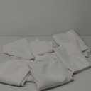 Pesonlook 6 Pack White Tablecloths 14 Ft X 60 Tablecloth, 72 x 30 Inch Washable Fabric Rectangular Folding Table Cover for 6 Ft Tables,Trade Show Table Cover for Parties/Wedding/Events