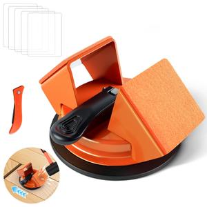Floor Gap Fixer Tool for Laminate, LVP, Vinyl Plank & Engineered Hardwood Floors Heavy Duty Aluminum Suction Cup, DIY Floor Gap Repair Kit (Hammer not Included)