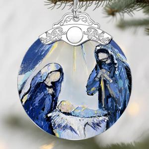 Nativity & Christian Christmas Ornaments: Christmas Tree Decorations, Faith-Filled Holiday Decor, Stocking Stuffers, Gift Ideas, Xmas Gift, Gifts for Christians & Gifts for Religious People (Religious Style 4)