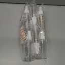 3 x dhrbsx Spray bottles small, 2oz/50ml Clear Empty Fine Mist Plastic Mini Travel Continuous Bottle Set, Small Refillable Liquid Containers 6pack with 2pcs Funnels and 12pcs Labels