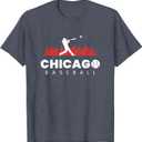 Chicago Baseball Vintage Minimalist Retro Baseball Lover T-Shirt, 5XL