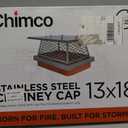 Single-Flue Stainless Steel Chimney Cap, Bolt-On, 13 x 18 in