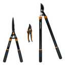 Fiskars Tree and Shrub Care Set, 2-Piece Lopper, Pruner, and Shear